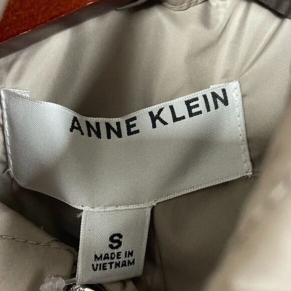 Anne Klein Womens Lightweight Quilted Tan Jacket Snap Button Closure S d0451 - Picture 2 of 13